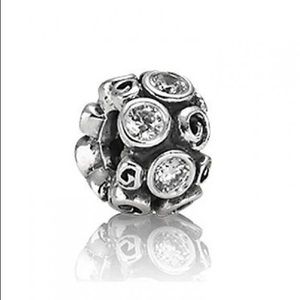 PANDORA Retired Clear Primrose Path Charm
